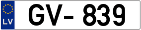 Truck License Plate